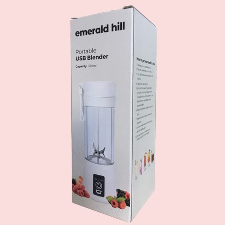 Emerald Hill Rechargeable Powerful Portable Smoothie USB Blender