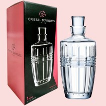 Cristal D'Arques Rendez-Vous Italy Made Lead Free Crystal Glass Decanter 1L Gift Boxed Cristal D'Arques Rendez-Vous Italy Made Lead Free Crystal Glass Decanter 1L Gift Boxed