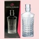 CRISTAL D'ARQUES Lady Diamond Crystal Glass Lead Free Italy Made 900ML Decanter Gift Boxed |Was $139.95|Now $89.57