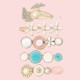 5pcs in 1 set Fashion Hair Accessories Hair Clip set Multicolor Elegant Faux Pearl Pretty Hair Clip