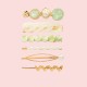 5pcs in 1 set Elegant Hair Accessories Hair Clip set Lux Faux Pearl Pretty Hair Clip