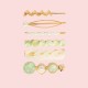 5pcs in 1 set Elegant Hair Accessories Hair Clip set Lux Faux Pearl Pretty Hair Clip