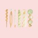 5pcs in 1 set Elegant Hair Accessories Hair Clip set Lux Faux Pearl Pretty Hair Clip