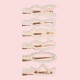 5pcs in 1 set Pretty Hair Accessories Hair Clip set Multi Elegant Faux Pearl Cute Hair Clip