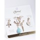 Gold BFF Charm Earrings 4PK