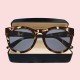 Witchery Brand New Unisex Fashion Medium Round Frame Animal Lella Classic Sunglasses for Women