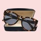 Witchery Brand New Unisex Fashion Medium Round Frame Animal Lella Classic Sunglasses for Women