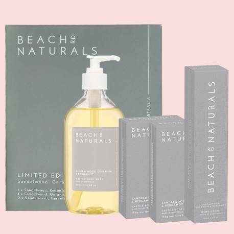 Beach Road Naturals Australian Made Limited Edition Essential Organic Skincare Gift Pack Set