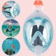 SUBEA Easybreath Kids Snorkel Mask Size XS (6-10 years) Anti-Leak Anti-Fog silicone face skirt Turquoise Green