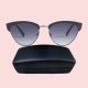 Witchery Signature Brand New Maggie Shiny Gunmetal Frame Smoke Grad Navy Cat Eye Cool Sunglasses