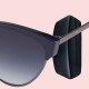 Witchery Signature Brand New Maggie Shiny Gunmetal Frame Smoke Grad Navy Cat Eye Cool Sunglasses