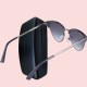 Witchery Signature Brand New Maggie Shiny Gunmetal Frame Smoke Grad Navy Cat Eye Cool Sunglasses