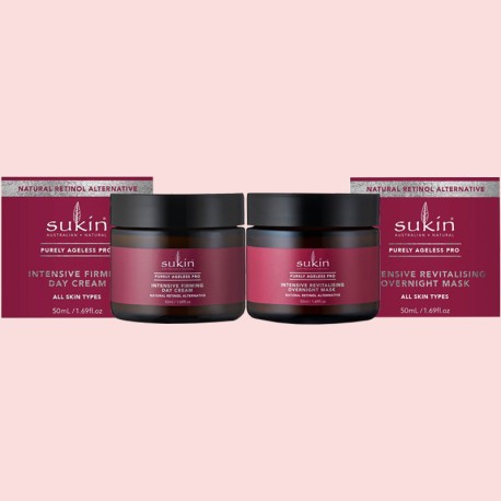 Sukin Australian Natural Purely Ageless Pro Intensive Firming Day Cream All Skin Types Revitalising Overnight Mask