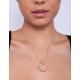 Gold Letter C  Bamboo Necklace