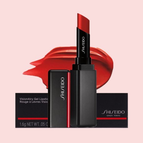 Shiseido Visionairy Gel Full Coverage Long Lasting Lipstick 220 Lantern Red