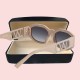 Witchery Estelle Sunglasses Fashion Women Eyewear Oval geometric frame Stylish Camel Colour