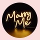 High Quality LED Light Marry Me USB Power Sign Multi Function Engagement Wedding