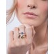 Multi Colour Gem Ring Stack