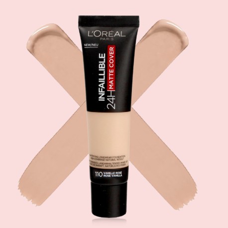 L'Oreal Infallible Matte Cover 24Hr Foundation 110 Rose Vanilla 30ml