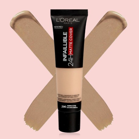L'Oreal New Infallible 24H Matte Cover Full Coverage Foundation 290 Golden Amber