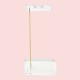 Otto Premium Acrylic Headphone Stand Clear Design with Stylish Gold Metal Accents