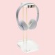 Otto Premium Acrylic Headphone Stand Clear Design with Stylish Gold Metal Accents
