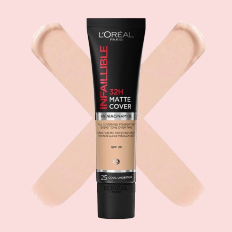 L'Oreal Infallible 32H Matte Cover Full Coverage Foundation 25 Cool Undertone