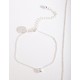 Silver "R" Necklace Bracelet Set